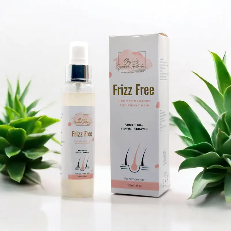 Frizz Free Hair Serum: Keratin & Argan Oil Hair Smoothing Formula