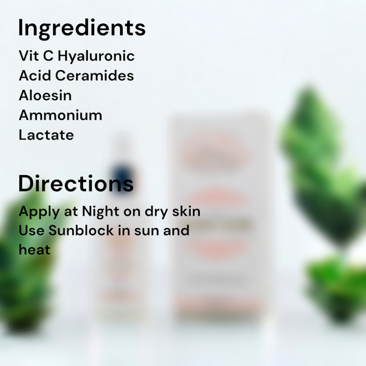 Hydra Glow Serum: Vitamin C & Hyaluronic Acid Moisturizing Formula