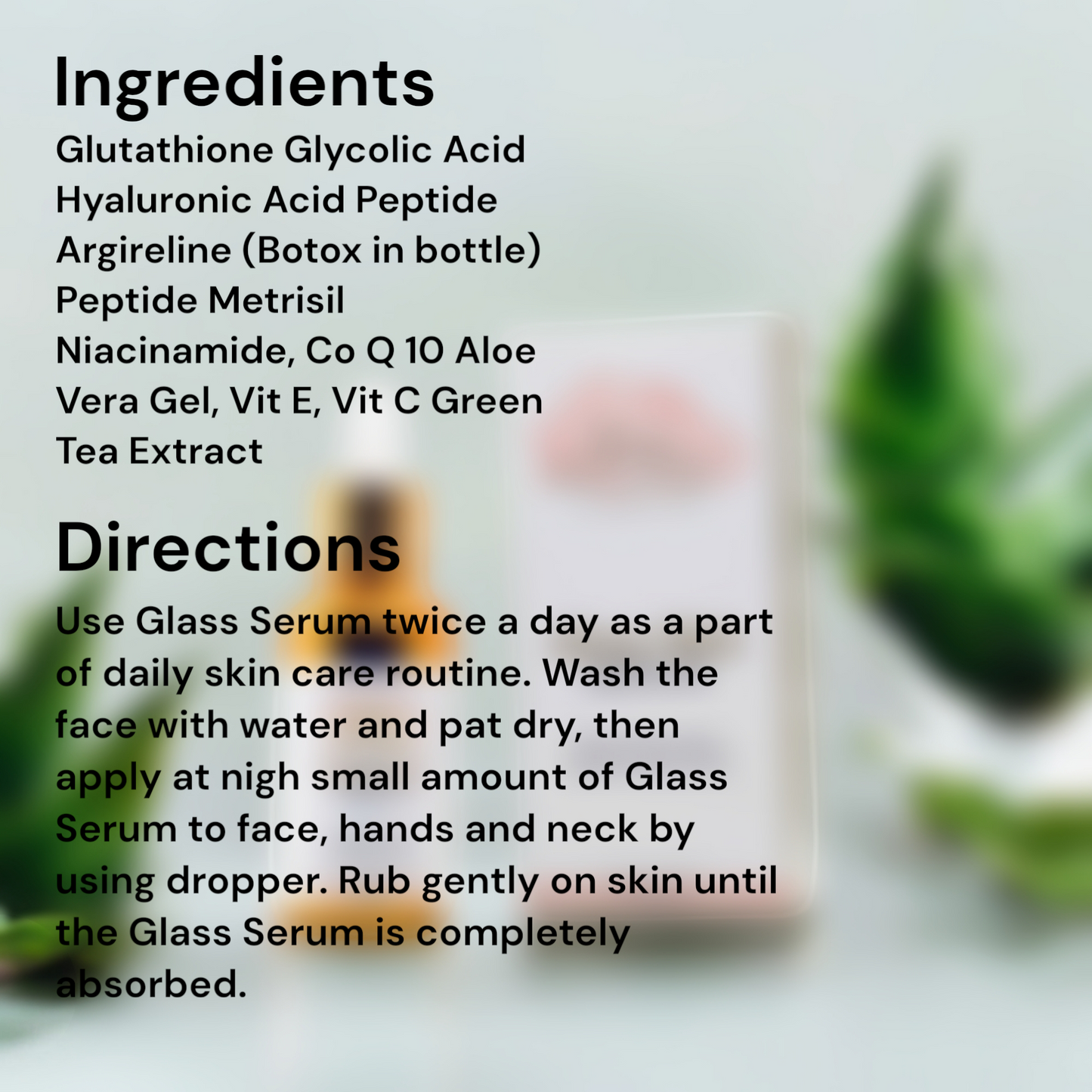 Glass Skin Serum: Hydrating, Brightening & Anti-Aging Formula